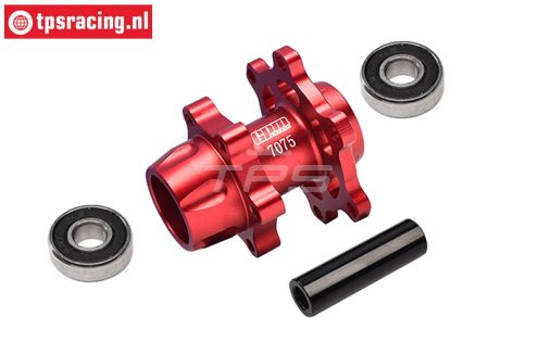 MX006-R PROMOTO Alu wiel as voor rood, set