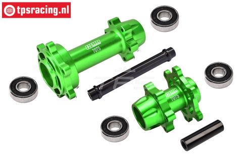 MX0067-G PROMOTO Alu wiel assen Groen, set