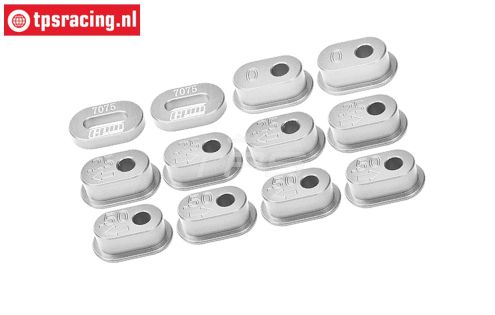 MX010-S PROMOTO Alu-Ketting spanner zilver, set