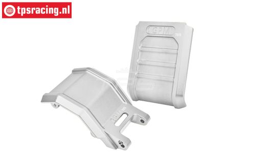 MX016AB-S PROMOTO Alu-Skid plaat Zilver, set
