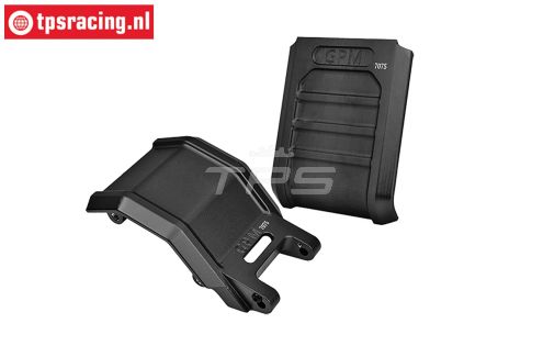 MX016AB-BK PROMOTO Alu-Skid plaat zwart, set