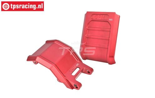 MX016AB-R PROMOTO Alu-Skid plaat Rood, set