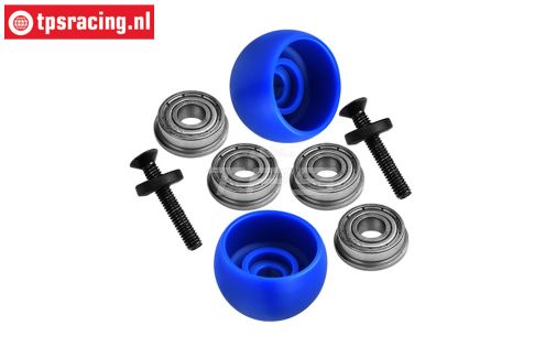 MX040-B PROMOTO Zij steun rollen Blauw, Set