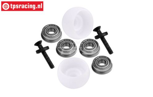 MX040-S PROMOTO Zij steun rollen Wit, Set
