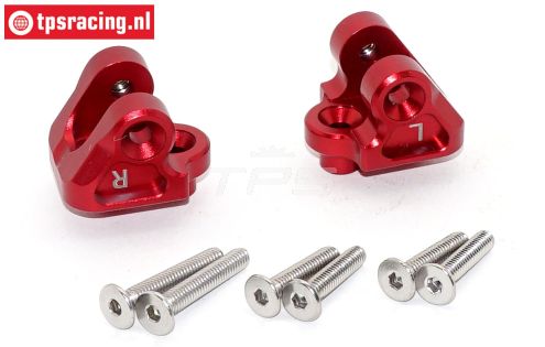 SB008-R Alu-Draagarm houder boven rood SBR-SRR, set
