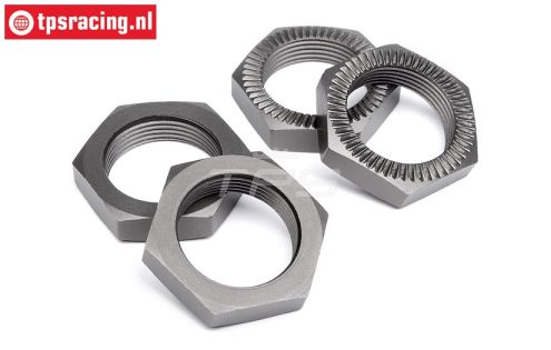 HPI102216 Wielmoer Gun-Metal Ø24 mm, 4 st.