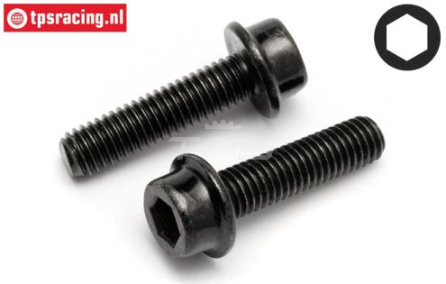 HPI15463 Inbus normale kop met flens M5-L20 mm, 2 St.