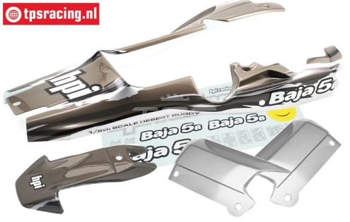 HPI7792 Kap 5B Gun-Metal/Grijs/Zilver, Set