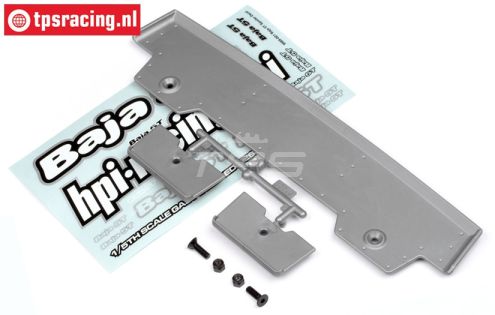 HPI85295 5T-1 Achterspoiler Zilver, set