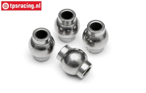 HPI86417 Stalen gewricht kogel, Ø4-Ø10 mm, 4 St.