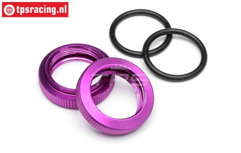 HPI86446 Schokdemper instelring paars Ø20 mm, 2 st.