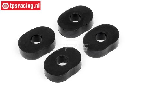 HPI86666 Tandwiel demping rubber, 4 st.