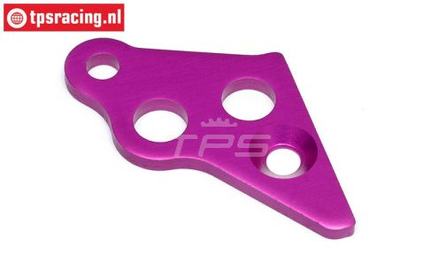 HPI87431 Motor steun plaat links Paars, 1 st.