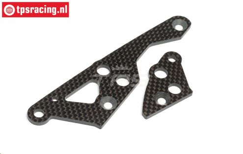 HPI87454 Koolstof Motor steun plaat rechts, Set