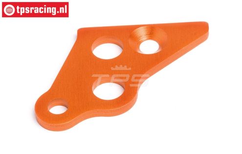 HPI87489 Motor steun plaat links Oranje, 1 st.