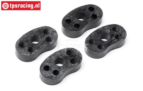 HPI87580 Tandwiel demping rubber Slip koppeling, 4 st.
