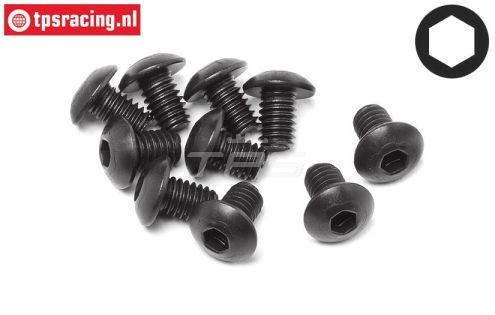 HPI94552 Inbus bolkop M4-L6 mm, 10 St.
