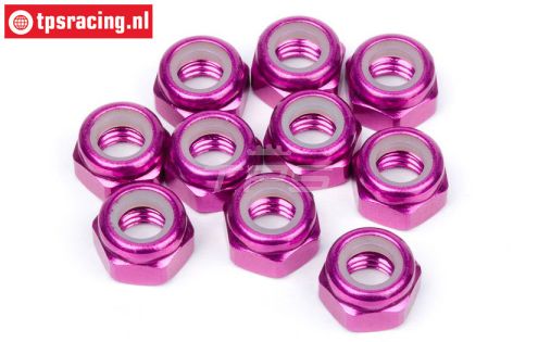 HPIZ867 Aluminium borgmoer M4 Paars, 10 St.