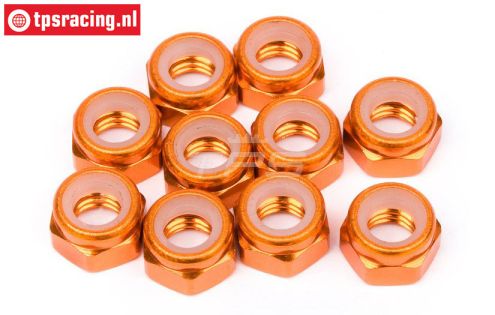HPIZ868 Aluminium borgmoer M4 Oranje, 10 St.