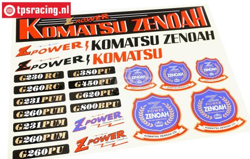 TPSKZ54 Stickers Komatsu Zenoah, 1 st