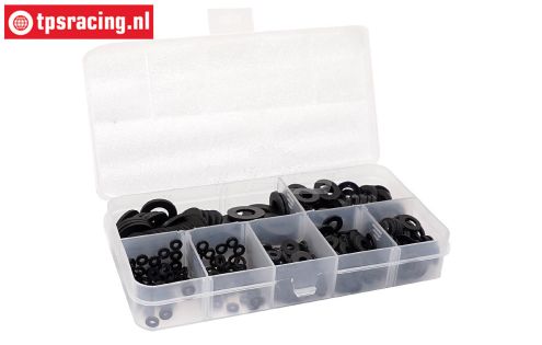 TPS1150/80 Nylon ringen assortiment M2~M8, 350 st.