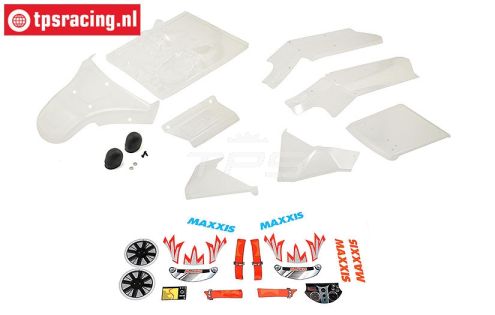 LOS250018 LOSI DBXL-DBXL-E Kap Transparant, Set
