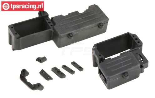LOS251012 LOSI DBXL-MTXL Radio plaat/tankhouder, Set