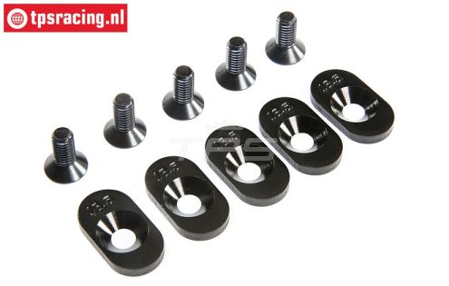 LOS252100 Motor plaatjes 18,5T LOSI 5T 2.0, 4 st.