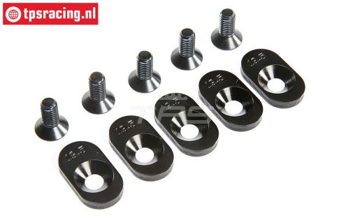 LOS252102 Motor plaatjes 19,5T LOSI 5T 2.0, 4 st.