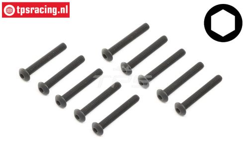 LOS255011 LOSI Inbus bolkop M4-L30, 10 st.