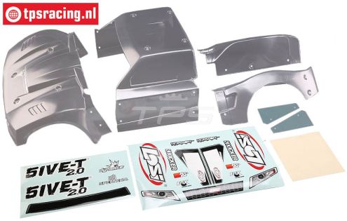 LOS350006 Kap Transparant, LOSI 5T 2.0, Set