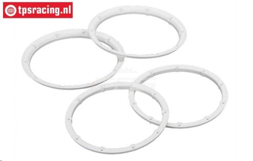 LOS45000 MINI WRC Beadlock Wit Ø130 mm, 4 st.