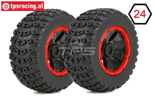 LOS45004 DBXL Banden op velg Ø175-B70 mm, 2 st.