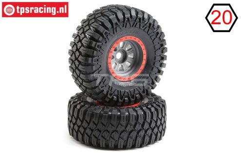 LOS45029 LOSI SR-Rey Maxxis Creepy Crawler op velgen, 2 st.