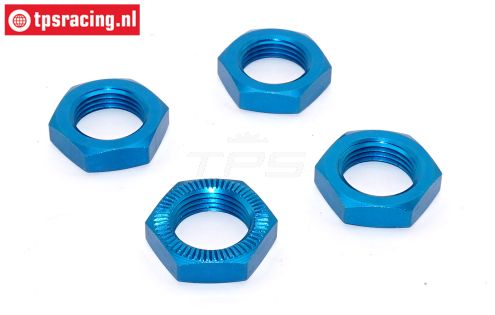 TPSB3227/04 Aluminium Wielmoer Blauw 25 mm, 4 st.