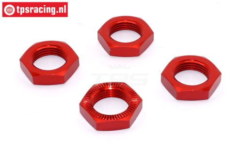 TPSB3227/08 Aluminium Wielmoer Rood 25 mm, 4 st.