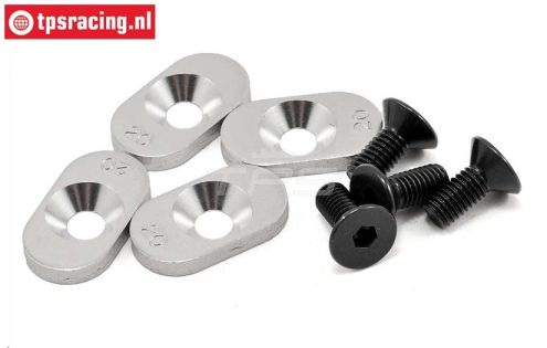 LOSB5802 Motor plaatjes 20T LOSI 5T, 4 st.