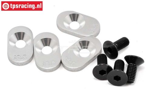 LOSB5803 Motor plaatjes 18,5T LOSI 5T, 4 st.