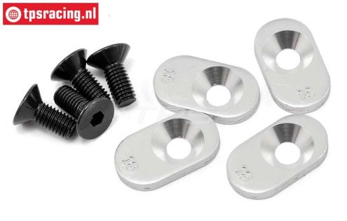 LOSB5805 Motor plaatjes 18T LOSI 5T, 4 st.