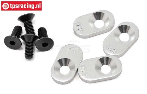LOSB5806 Motor Plaatjes 17,5T LOSI 5T, 4 st.