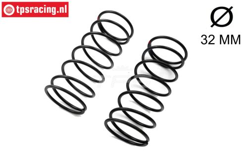 LOS-3736 LOSI 5IVE-T Schokd. veer voor Rood Ø32-Ø3,3 mm, 2 st.