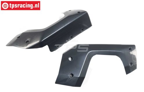 LOS-4352 LOSI 5T 3.0 Spatbord Links-Rechts gun metal, set