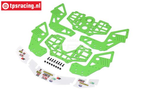 LOS-1826 LOSI LMT 2.0 Chassis platen groen, set