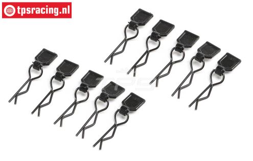 LOS246003 kap clips klein zwart LMT Truck, 10 st.