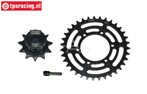 MX3511S-BK PROMOTO Tandwiel set 11-35T, Set