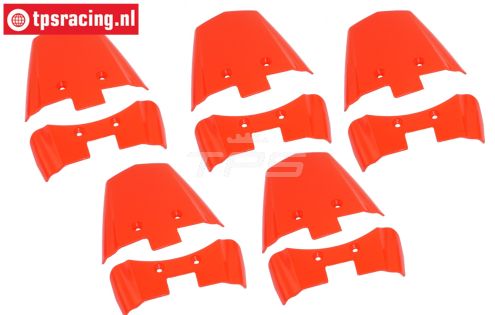 LOS-3270 PROMOTO Spatbord achter Rood, Set