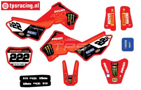 CS0980/36 PROMOTO stickers DUCATI 450 Desmo, set
