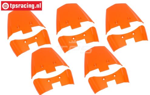 LOS-3262 PROMOTO Spatbord achter Oranje, Set