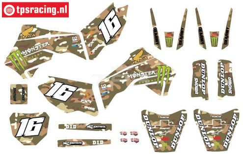 CS0980/42 PROMOTO stickers Monster Camo Sable, set