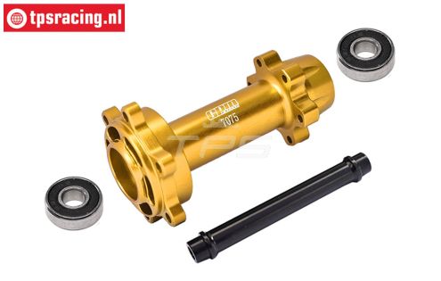 MX007-GD PROMOTO Alu wiel as achter Goud, set